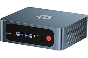 TRIGKEY Mini PC Ryzen 7 6800U (8C/16T, hasta 4,7 GHz), Mini Computadora S6 32G LPDDR5 1T NVMe SSD, Salida de Triple Pantalla 4K DP+HDMI+Type-C, WiFi-6, BT 5.2, LAN 1000M, Wake-on-LAN