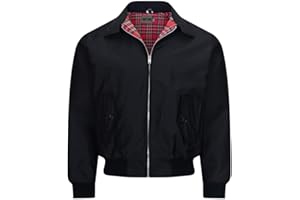 WALKER AND HAWKES - Men's Black Classic Harrington Sports Smart Casual Spring Jacket