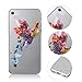 Produktbild iPhone SE Hülle Silikon, QianYang Malerei TPU Transparent Handyhülle für iPhone SE 5S 5 Schutzhülle [Bunt Vögel Bird] Durchsichtig Soft Pattern Muster Case Cover Handy Tasche Schale - Design 14