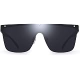 JIM HALO Occhiali da Sole Protezione Oversized Gradiente Senza Montatura  per Donna Uomo (Cornice Nera/Lente Specchio Rosa) : Amazon.it: Abbigliamento