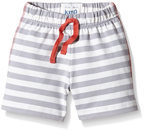 Kite Baby-Boys Stripy Shorts Striped Shorts, Grey, 3-6 Months (Manufacturer Size:3-6M))