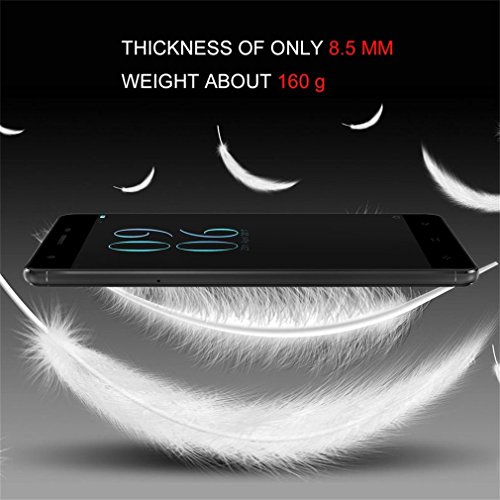 Elephone C1 Mini 4G Smartphone Ohne Vertrag 5.0 Zoll FHD Android 6.0 Full Metal Rahmen MediaTek MT6737 Quad Core 1GB RAM+16GB ROM 8.5mm Dicke Fingerabdruck-Sensor(Schwarz)