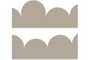 Yabaduu Bordura 15 x 200 cm per cameretta dei bambini, decorazione in stile scandi, adesivo da parete per bambini, ragazze, ragazzi Y034 (Mud)