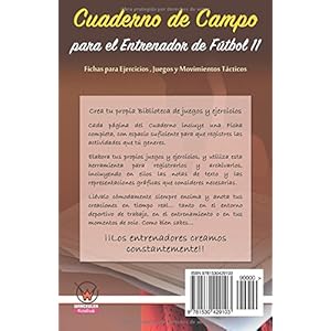 Cuaderno de campo para el  entrenador de fútbol 11. Fichas para ejercicios