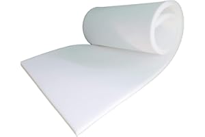 4everPrime WHITE Upholstery Foam Sheet | FIRM Premium Quality High-Density | Cut to any Size | for Sofa Cushions Seat Pads Stool Chair (60x20 inch, 2 inch thick - White FIRM)