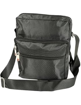 Immerschön Umhängetasche dunkelgrau für Damen und Herren Schultertasche Dokumententasche City-Bag