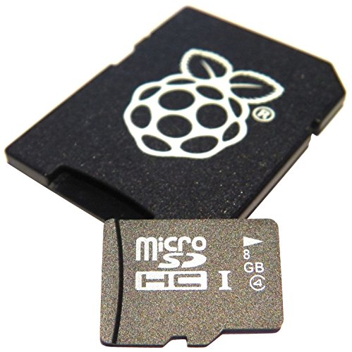 8GB NOOBS card for the Raspberry Pi Model B+