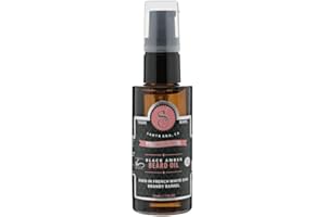 Suavecito Premium Blends Beard Oil, Leave-In Beard Conditioner For Softening Hair, Hydrating Skin, Eliminating Beard Dandruff, Healthy Beard Growth, Black Amber Fragrance, 1 Fl Oz/28g