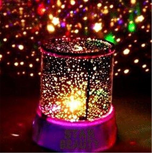 DANUBE TEARS Romantic Projection Lamp Starry Sky Dream, Manual Rotation, To Send His Girlfriend, (Sky Iraqis), 4 Colors Random Delivery