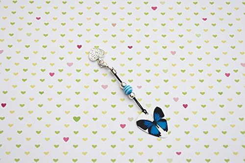 Genuine ClaspEase Blue Butterfly Stripe Pandora clasp Charm opener Nail Saver
