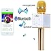 Go Hooked Golden Bluetooth Mike / Mike, Portable Handheld Mic / Mike with Speaker (Bluetooth Speaker) for Karoke Singing, Mic / Mike with Audio Recording Facility basically a Wireless Mic RS.1749.00