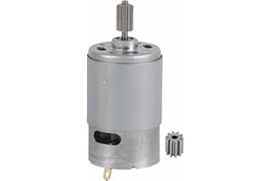 ACOGEDOR Micro motore 12V, motore ad alta velocità, mini motore elettrico con testa dente 2pcs, per moto bambini bambini auto giocattolo(30000RPM)