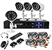 Produktbild ITALIAN ALARM Videoüberwachungsset filtert 4 Außenkameras und Innen Nachtsicht 2.0 Mpixel HD Nachtsicht (1920 x 1080) 20 m Kabel inkl. 20 m Fernüberwachung mit kostenlosem APP Android / IOS + HDD 500 GB Seagate (im Lieferumfang nicht installiert) - Sicherheit und Italienische Garantie