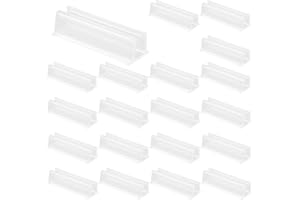 LYREH 20pcs Neon Rope Light Mounting Clips for Govee, Adhesive & Waterproof Rope Light LED Strip Mounting Brackets Holders Install Fixing Clips Accessories for Wood Glass Marble Tile