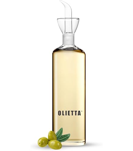 BELIBUY Öl Flaschen Essig Flasche, 500l Glas Olivenöl Flasche 4er Pack