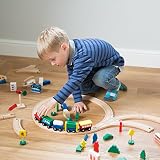 Ultrakidz Holzeisenbahn Set Lukas – 100-teilig - 6