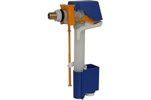 REGIPLAST robinet flotteur NF hydraulique à Remplissage Différé, Alimentation latérale, Blanc