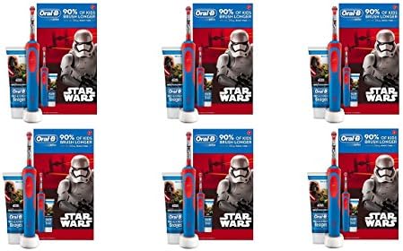 Oral-B Stages Power Kids Electric Toothbrush Star Wars &amp; Toothpaste GIFT SET - PACK OF 6
