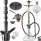 Mit dieser edlen, qualitativ hochwertig verarbeiteten Edelstahl Shisha, ist Freude und purer Rauchgenuss garantiert. Dieses Model kombiniert das klassische Nargile- Design mit brandneuen Features wie den zwei 18.8er Schliffs zum Anbringen eines Molasse Fängers oder Vorkühlers.