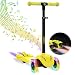 Produktbild Hiboy S51 Scooter Kinder mit LED Räder, Musik, Dampf für +3 Jahren,Ideal für Outdoor-Spiel für Kinder, Gelb