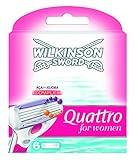 Wilkinson Sword Quattro For Women Razor Blades 6 Pack
