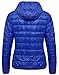 Women's Hooded Packable Ultra Light Down Coat NLM(Sapphire Blue,X-L)