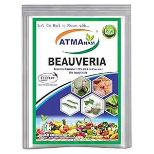 Atmanam Beauveria Bassiana (1x10^8 CFU/g) Bio Insecticide (900 g) for Plants - Against Aphids, Thrips and Whiteflies