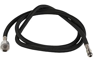 Laroal Manguera de repuesto extraíble para grifo de cocina, manguera flexible retráctil para accesorios de grifo, manguera de nailon de 150 cm para grifos extraíbles, adecuada para cocina y baño