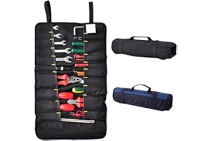ZFFXH 1/2 Pcs Più Piccoli Borsa Per Uomini Arrotolare Chiave Inglese Sacchetti Tela Piccola/Cacciaviti Pinze Rullo Compartments Organizzatore Di Rotoli Di Strumenti