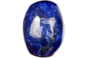 GEMHUB Lapis Lazuli Bleu Naturel 18.90 Ct Cabochon Ovale Belle Or Flammé Bleu Lapis Lazuli Pierre Gemme Lâche Avec Certifié Egl