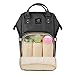 Produktbild VICIVIYA Multifunktionale Baby Wickeltasche Reise Rucksack mit Isolierte Milchtasche-große Kapazität für Babypflege -Wasserdichte Modern & Langlebig - Idealer Rucksack für Mama und Vati für Unterwegs(Schwarz)