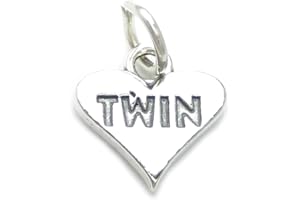 MALDON JEWELLERY Twin Heart sterling silver charm .925 x 1 Twins Family charms