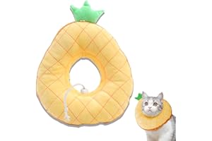 JVHLOV Cat Recovery Collar, Adjustable Cat Cone Collar, Cute Post-Surgery Neck Cone Protective Wound Healing Elizabethan Collars, Soft Cat Cones After Surgery for Cats, Kittens