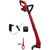 Einhell ak&uuml;l&uuml; &ccedil;im bi&ccedil;me makinesi GC-CT 18/24 Li P | PXC | 18 V | 8.500 dev/dak | 24 cm kesme genişliği | ek tutamak | plastik