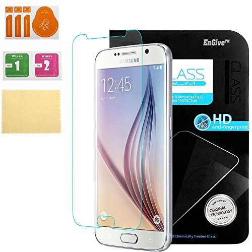 Samsung Galaxy S7 Glasfolie, EnGive Vollglasfolie Samsung Galaxy S7 Schutzglas Echtglasfolie Displayschutzfolie Panzerglas (bewusst kleiner als das Display, da dieses gewölbt ist)