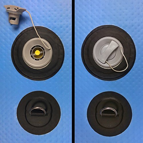 AQUAPARX SUP 305 x 76 x 10 cm Inflatable Isup Aufblasbar Alu-Paddel Marin Rucksack Pumpe Stand Up Paddle Board Set Aqua , türkis-blau/Schwarz - 4