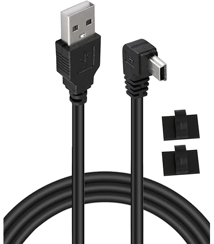 Mini USB Câble 5m Chargeur Compatible Avec In-Car CAM Duo / 101/101 Go / 112/112 Lite / 202/202 Lite / 212 / 302G / 312 / 312GW / 402G / 412GW / 512 / 512G | Voiture Dash Cam