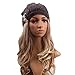 Produktbild Pixnor Frauen Mütze Hut Wolle gestrickt Damen Winter warme SKI Snowboard verlässt aushöhlen stricken Mütze Charcoal Grey