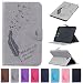 Produktbild Samsung Tab A6 10.1 Hülle, Z-Newell PU Leder Tasche Bookstyle Hülle Flip Case Wallet Cover, Feather Muster Schutz Hülle Etui Schale Weich TPU Innere mit für Samsung Galaxy Tab A 10.1 2016 (SM-T580 \ SM-T585), Stylus enthalten (grau)