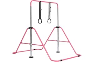 LN COZY CORNER Gymnastics Bar,Adjustable Horizontal Bar Gymnastics Training Kip Bar Gymnastics Equipment for Home Indoor outdoor