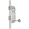 Vachette D25 – Key Lock, Reversible, White, NF Level 2 Certified | Round Ends, 40 mm Spindle for Bedroom Door