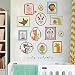 Produktbild WandSticker4U- Wandtattoo süße Tierportraits | Wandbild: 100x100 cm | Wandsticker Tiere Fuchs Hase Bär Vogel Wandaufkleber Poster selbstklebende Bilderrahmen | Deko für Kinderzimmer Babyzimmer