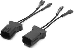UXCELL sourcing map 2uds Bocina Claxon cableado Adaptador coleta Toma Plástico Coche