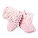 Arshiner Toddler Girls Fleece Woollen Fur Knitted Snow Boot (L(12-18mths), Pink(FBA))