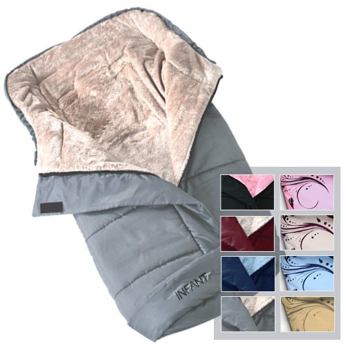 Infantastic® WIFS01grey Baby Sleeping Bag Winter Footmuff Grey