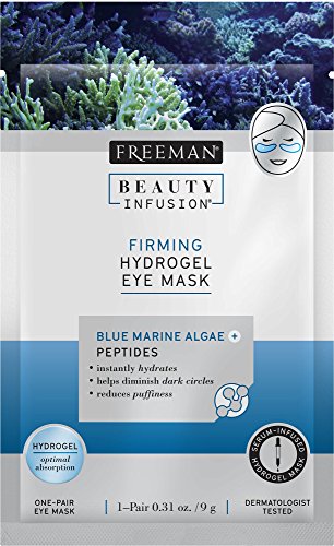 Beauty Infusion Hautstraffende Hydrogel blau marine Algen und Peptiden Eye Maske