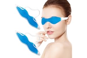 COLDCHILL Máscara de ojos refrescante, máscara de ojos fría reutilizable para tratamiento de frío y calor para fatiga ocular, hinchazón de ojos, enrojecimiento de ojos, ojos hinchados, ojeras, líneas finas