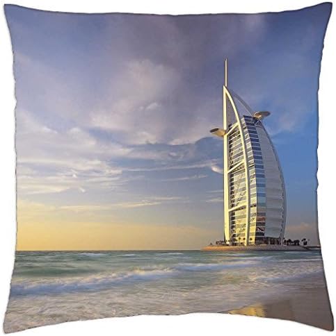 Burj Al Arab - Throw Pillow Cover Case (16" x 16")
