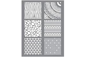 GRAINE CRÉATIVE Stencil para pasta polimérica 11,4 x 15,3 cm - Étnica