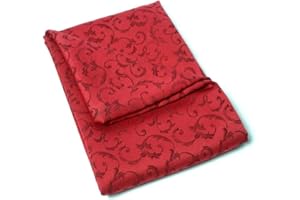 INTRECCI Tovaglia Antimacchia, Tovaglia Rettangolare, 18/20 posti, 140x450 cm, Grande ed Elegante, Impermeabile, Resistente, Tinta Unita. Colore: Rossa